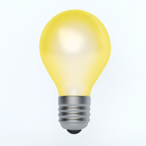 LIGHTBULB icon emoji Low-poly 3D model