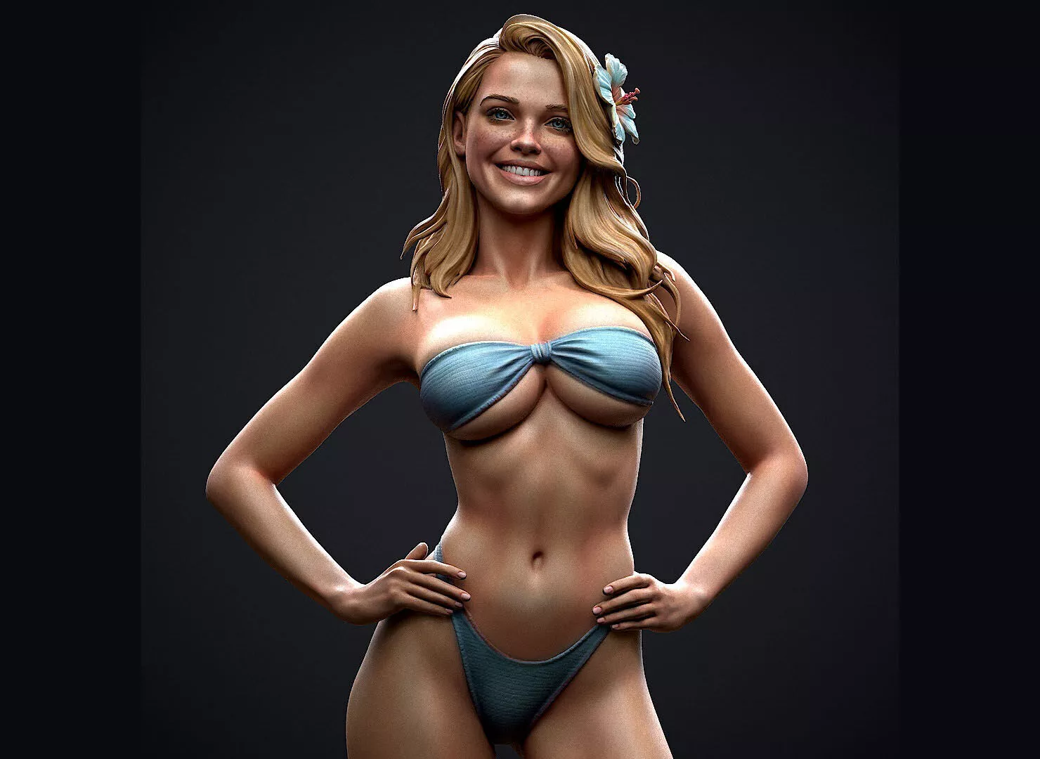 Bikini Girl 3D print model