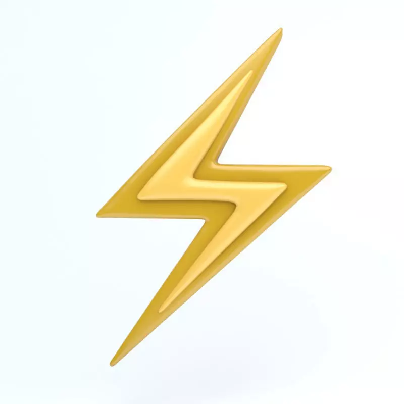 lighting  icon Low-poly 3D model_0