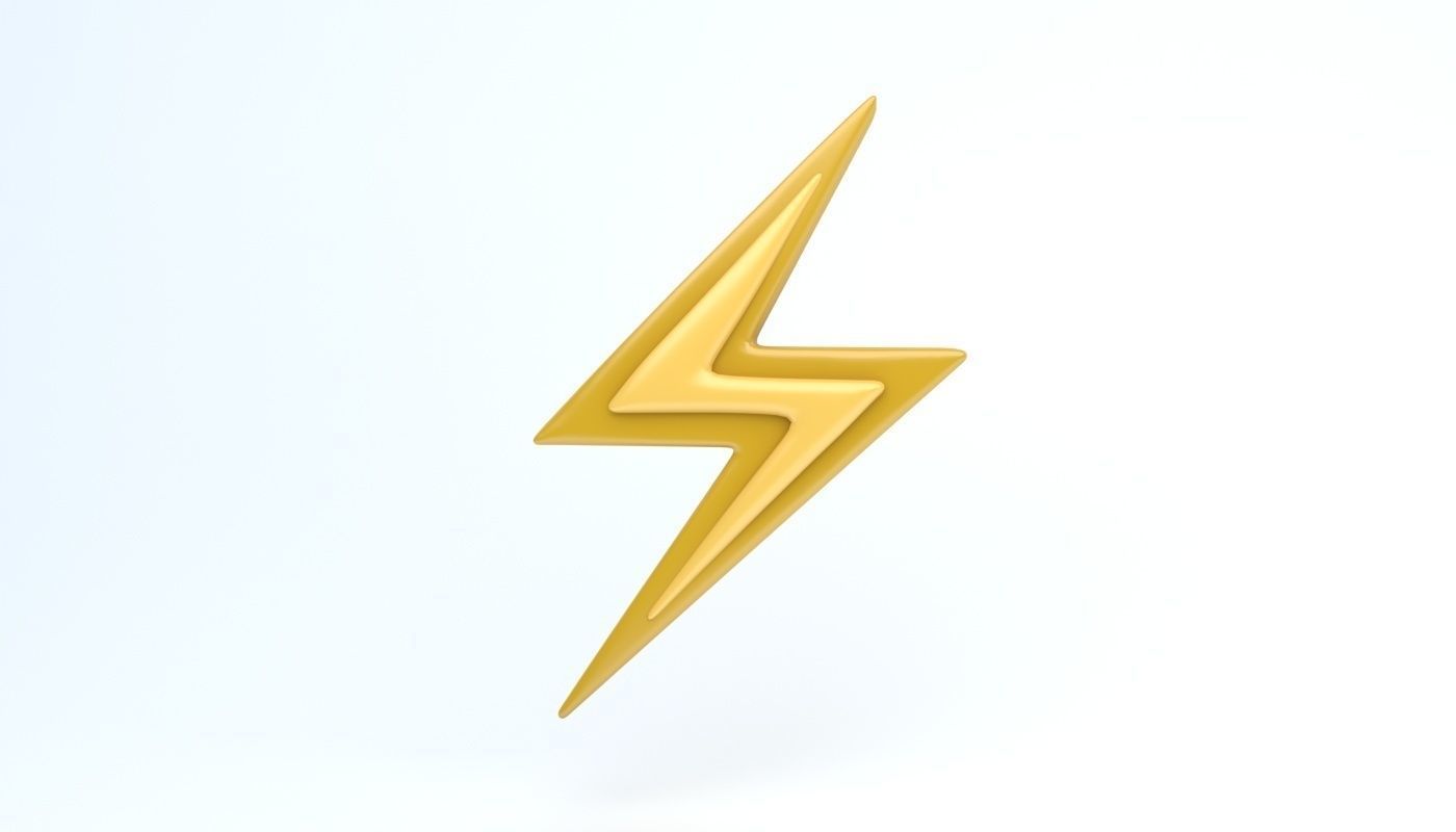 lighting  icon Low-poly 3D model_1