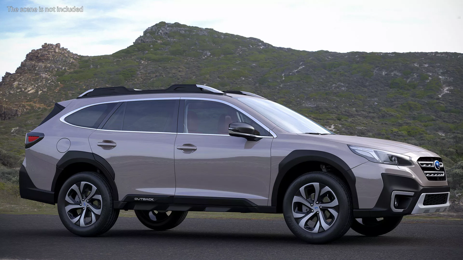 Outback 2021 SUBARU Rigged 3D model
