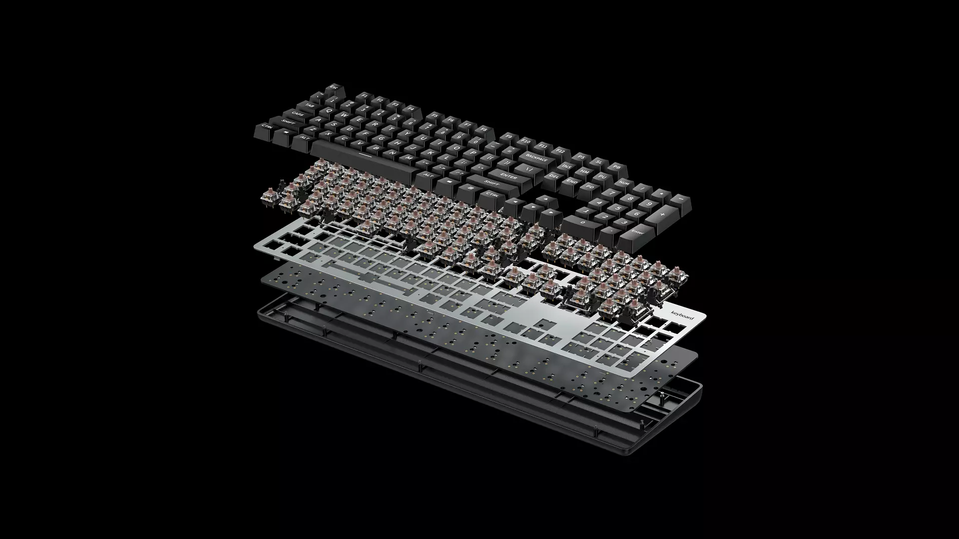 Mechanical Keyboard 3D model