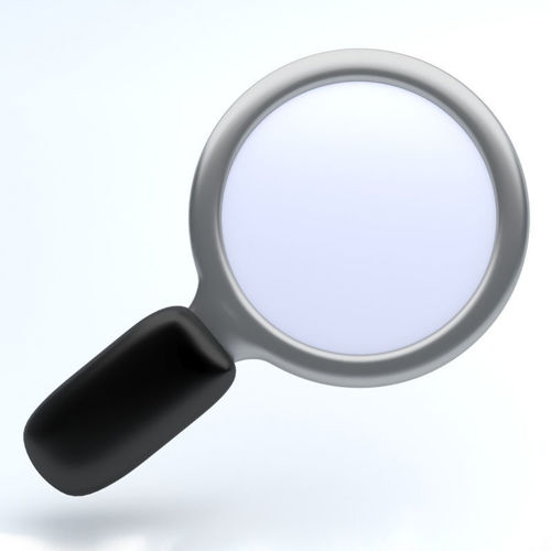 Magnifying Glass icon Low-poly 3D model