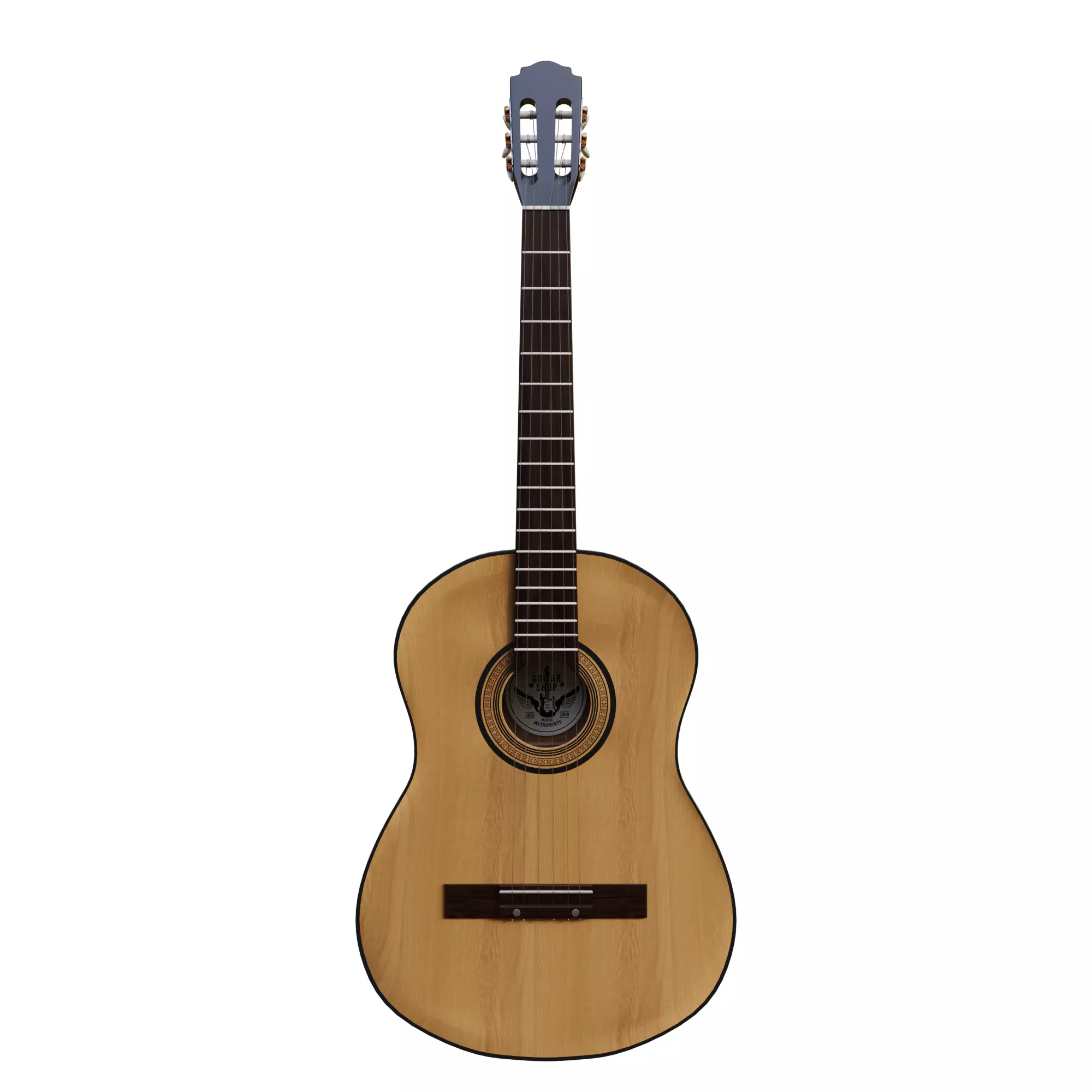 Classic Guitar - Tutorial Included 3D model