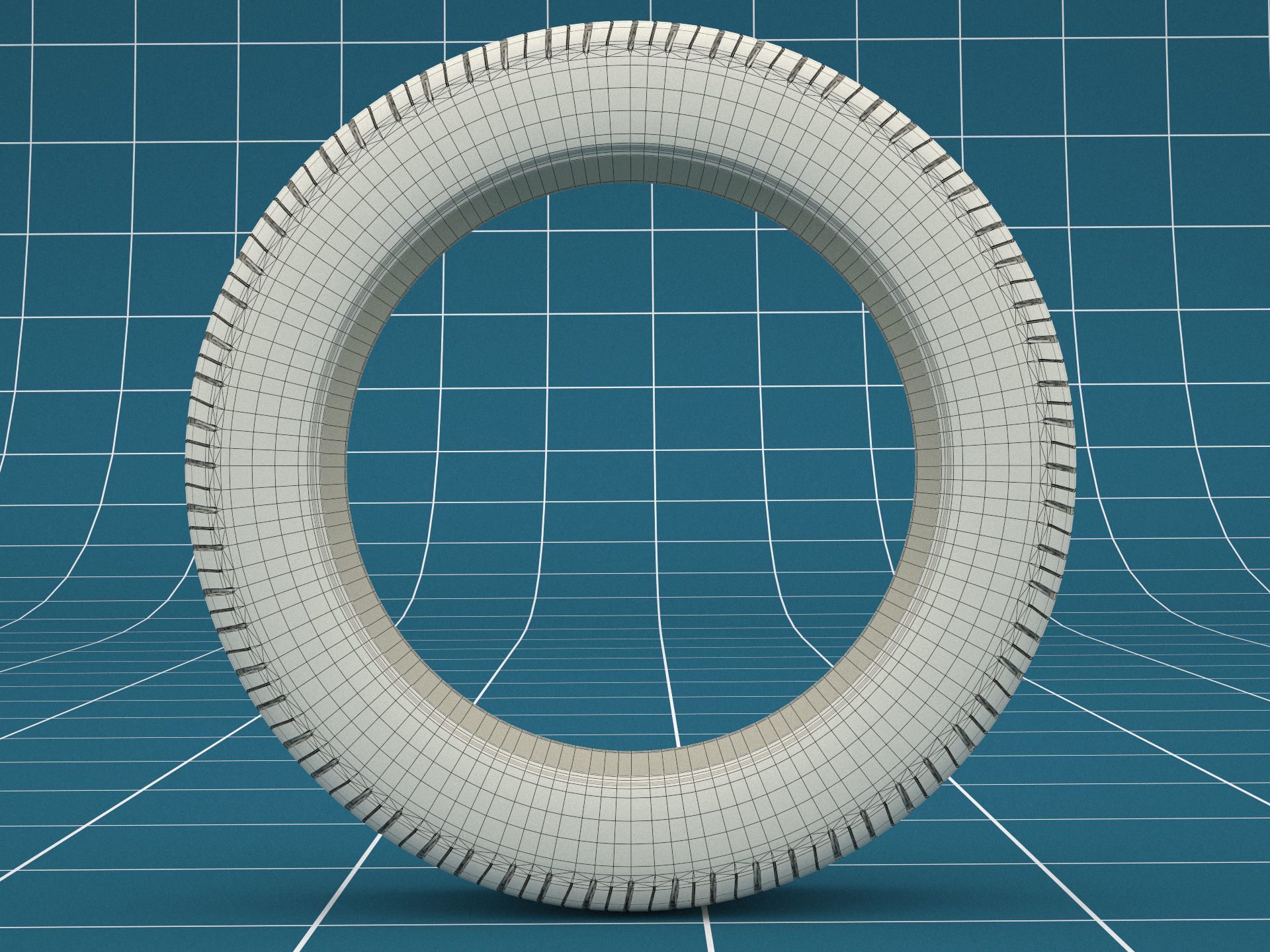 Car tire 01 3D model_5