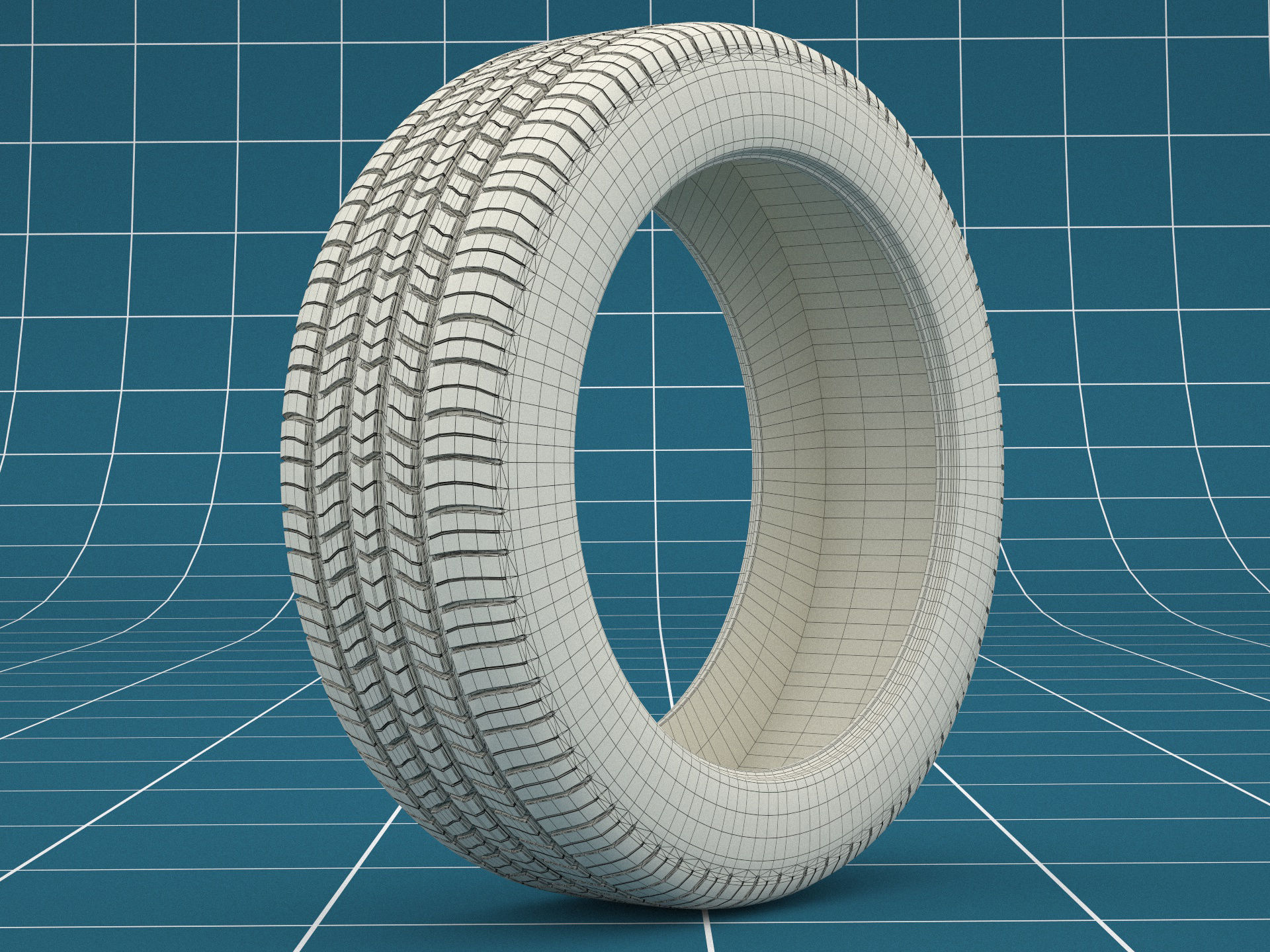 Car tire 01 3D model_7