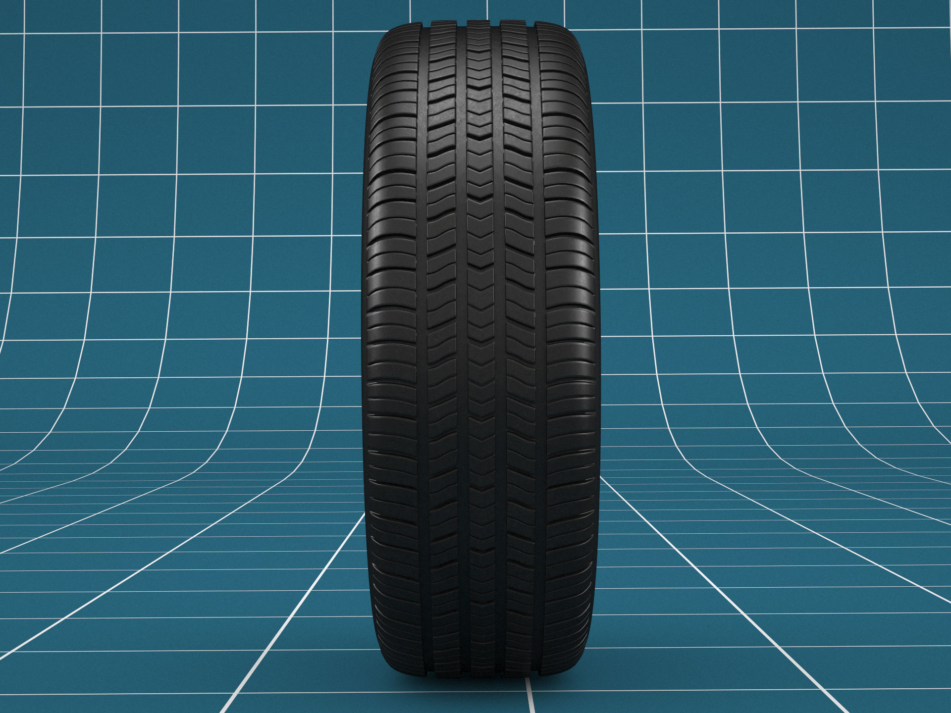 Car tire 01 3D model_3