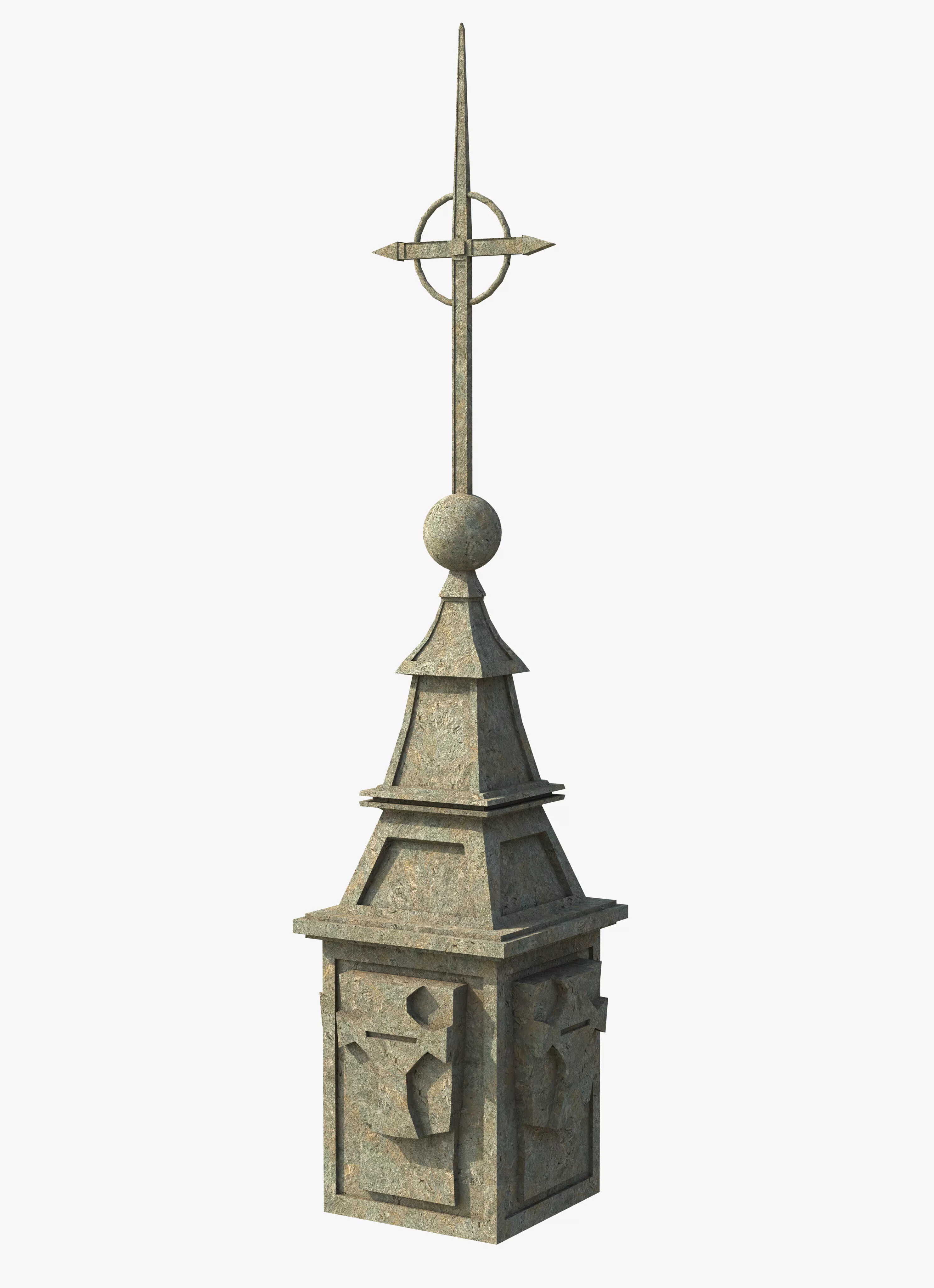 Fantasy Cross Pillar Free 3D model