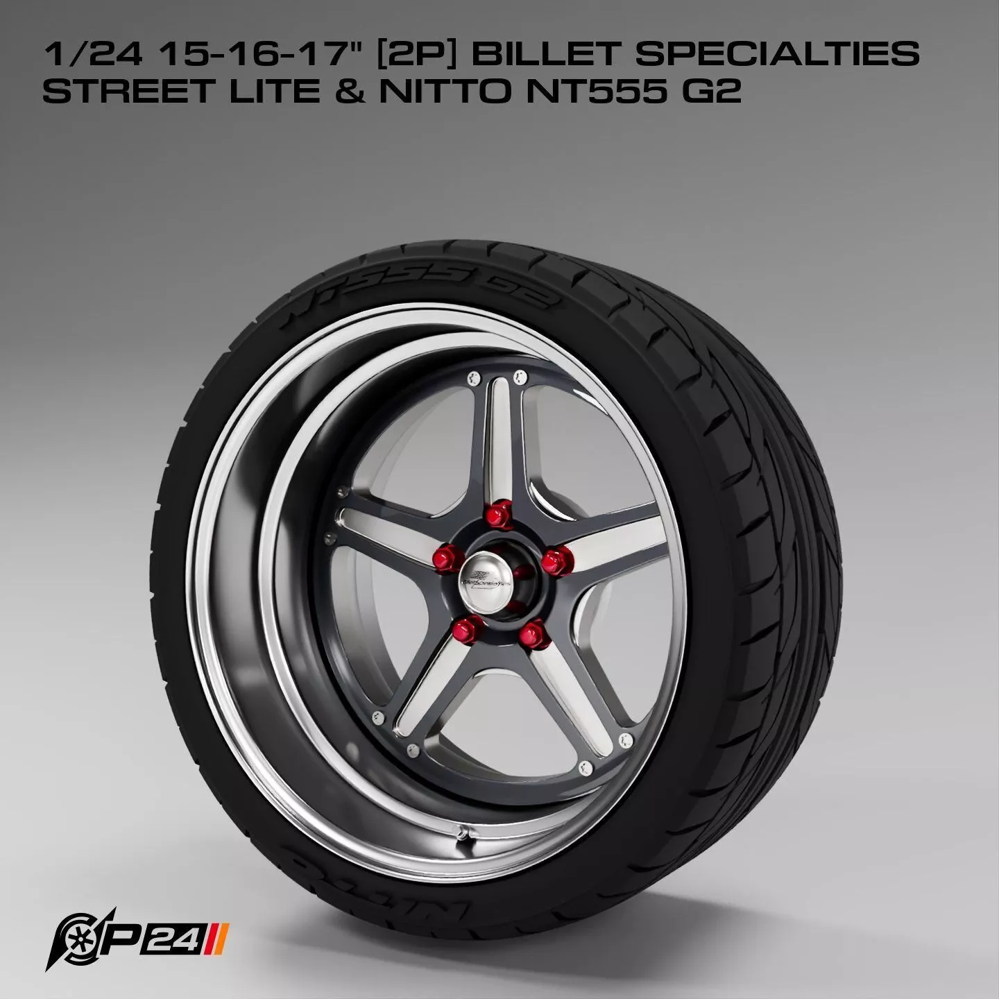 1-24th 15-16-17 inches 2P Billet Specialties Street Lite and ... 3D print model