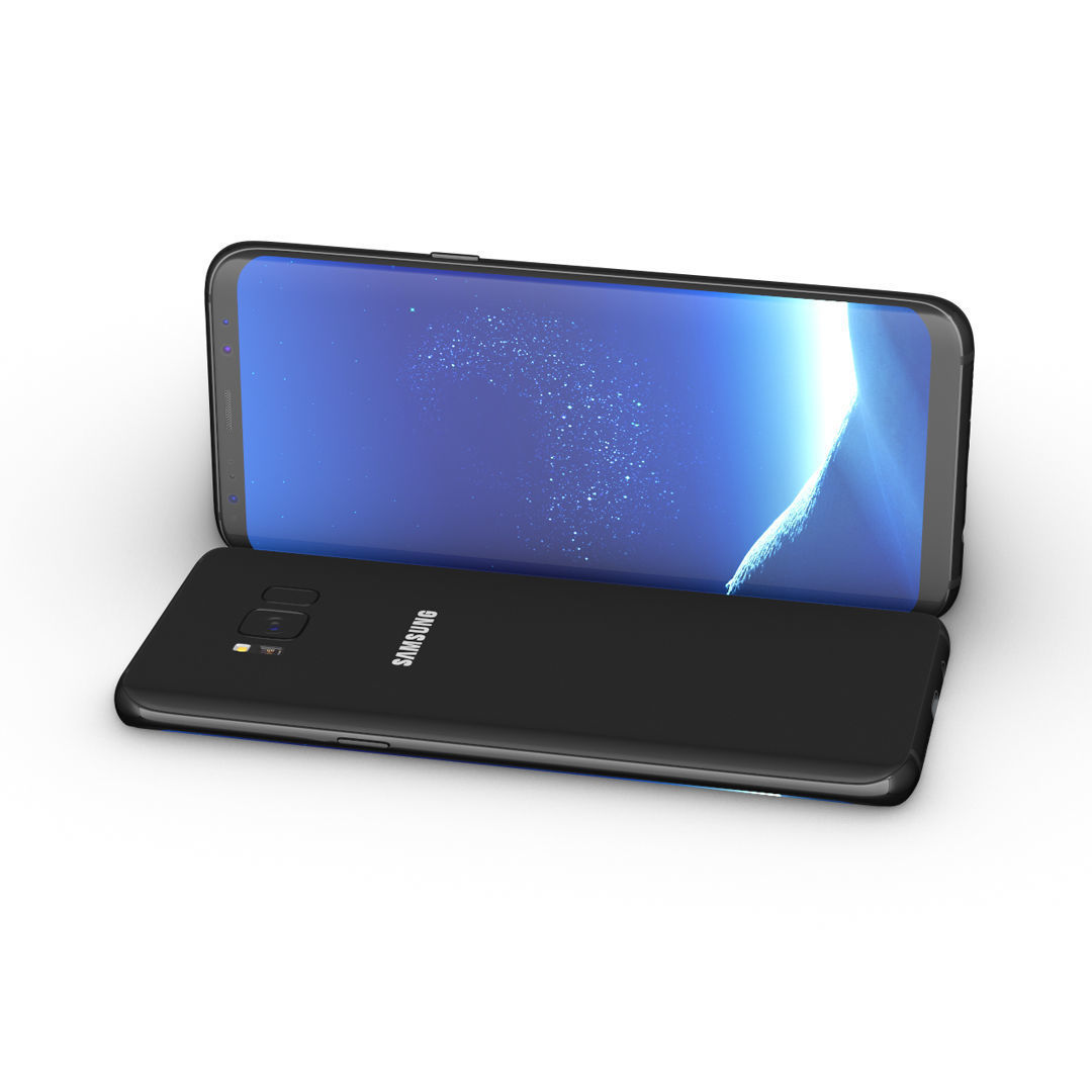 Samsung Galaxy S8 All Colors for Element 3D and V-ray 3D model_5