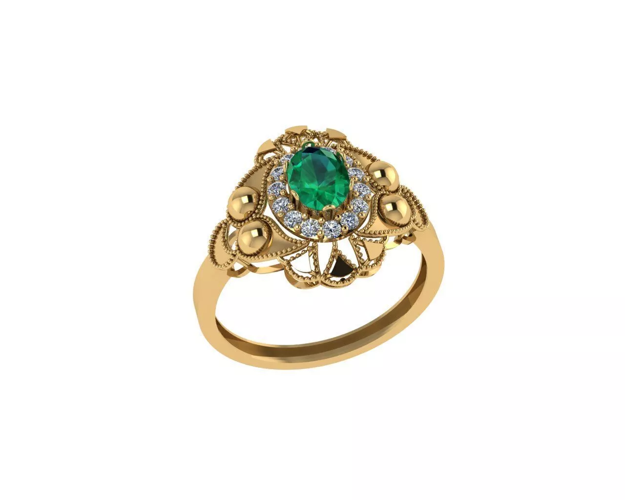 Indian Traditional Rings 3D print model