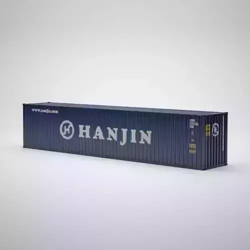 Cargo Container - HANJIN - Contenedor de carga 3D model