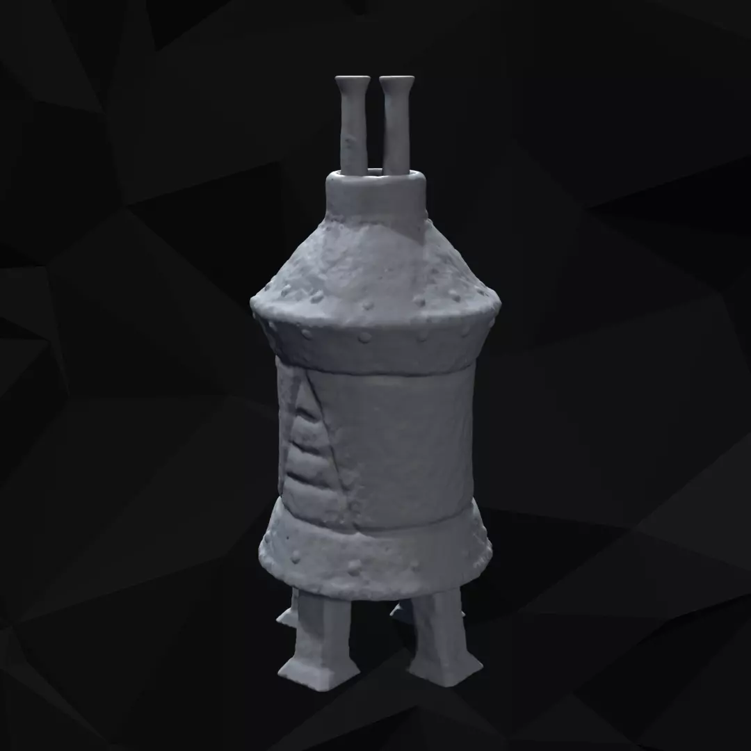 Stylized Medieval Forge Tabletop Scenery 3D print model