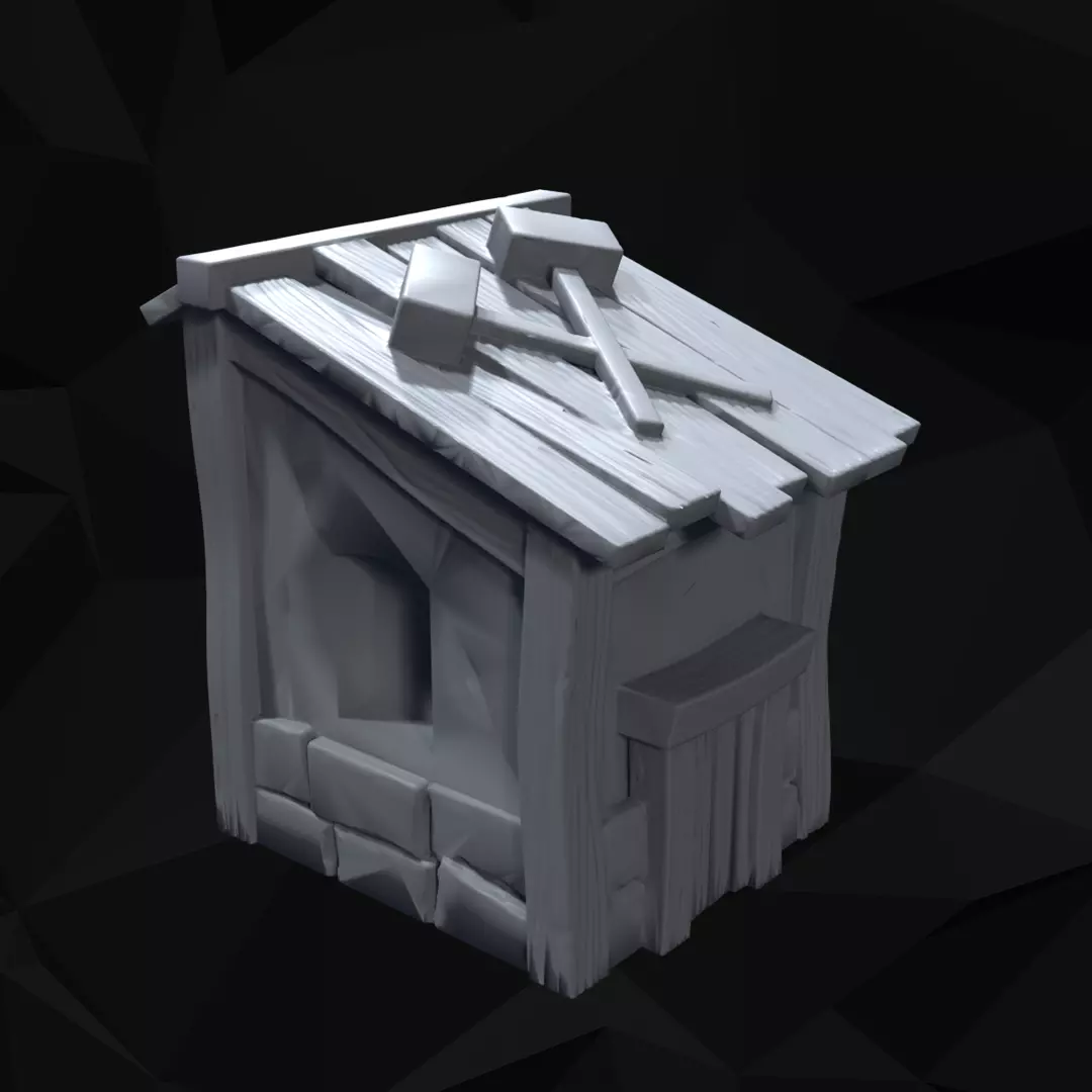 Fantasy Guard Post Tabletop Terrain 3D print model