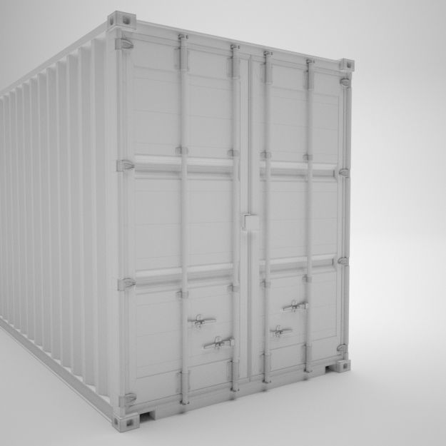 Cargo Container - HAPAG LLOYD - Contenedor de carga 3D model_13