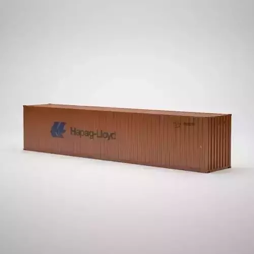 Cargo Container - HAPAG LLOYD - Contenedor de carga 3D model