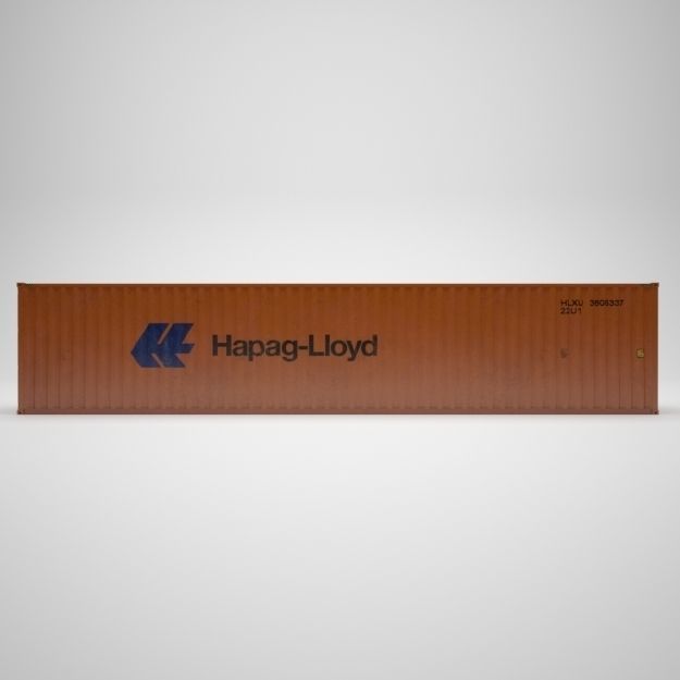 Cargo Container - HAPAG LLOYD - Contenedor de carga 3D model_8