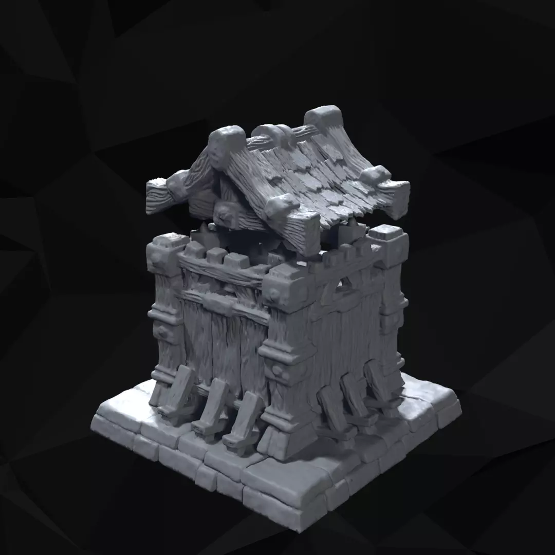 Siege Tower Tabletop Terrain 3D print model