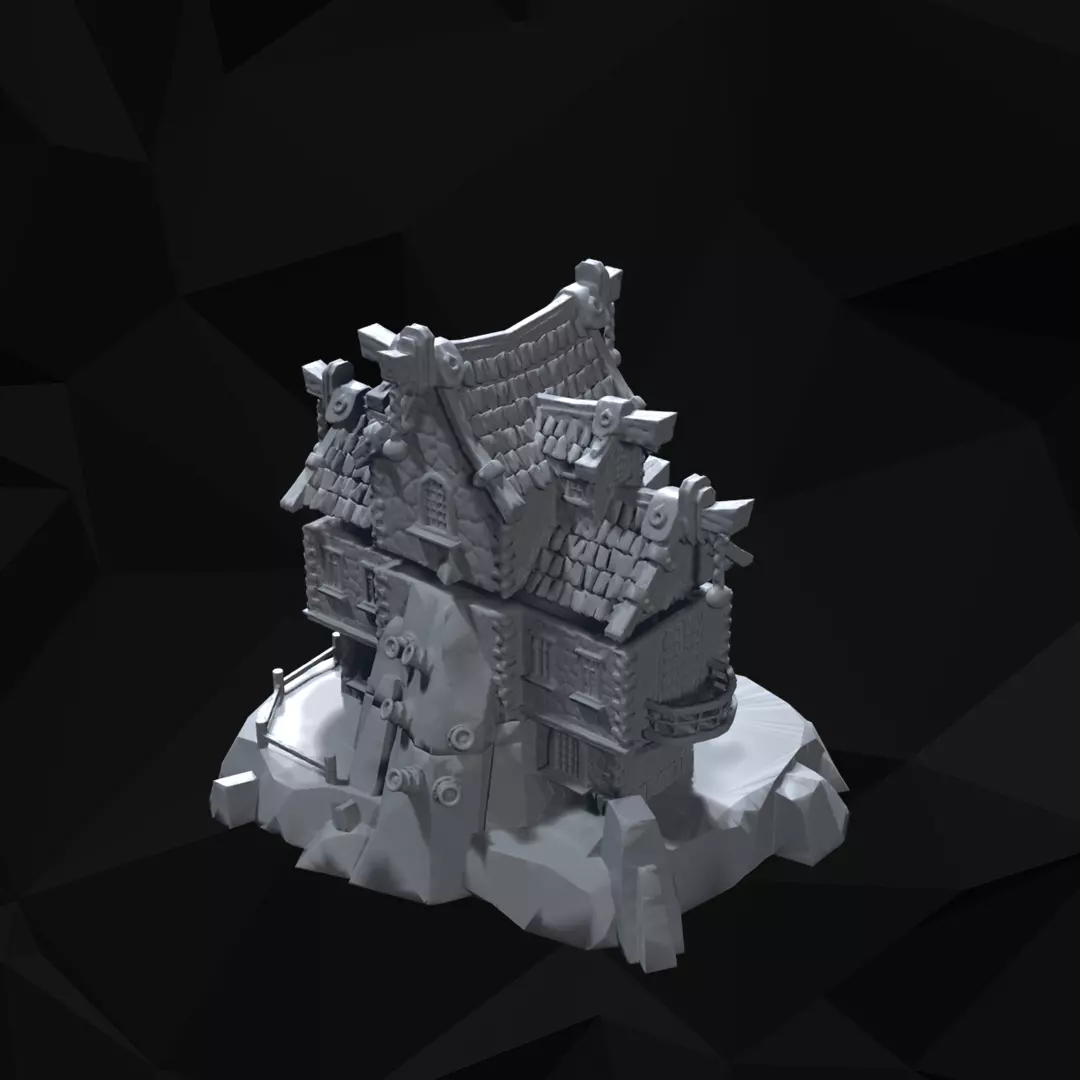 Pirate Port Architecture 07 Tabletop Terrain 3D print model