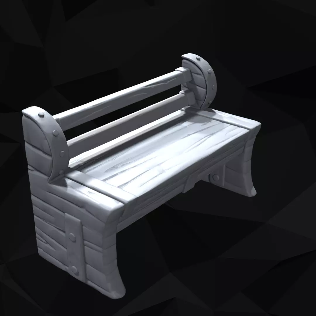 Farm Bench 3 Piece Set 3D print model