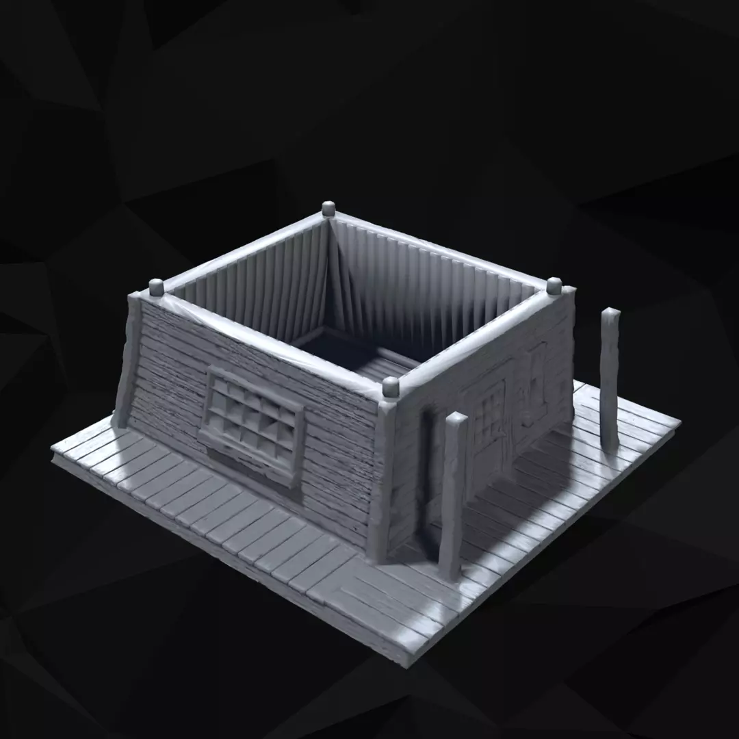 Wild West Bank Tabletop Terrain 3D print model