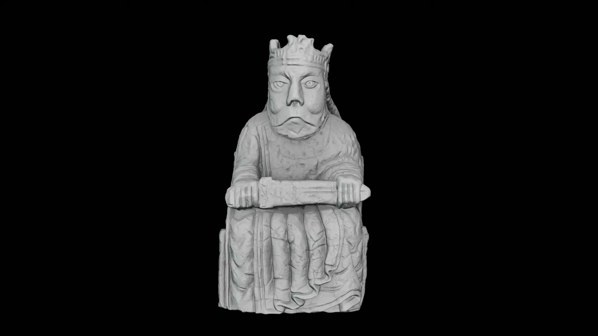 Lewis Chess Piece King pieces for 3d printing 3D print model