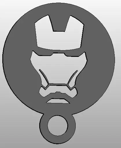 Coffee Stencil -- Marvel - Ironman Free 3D print model