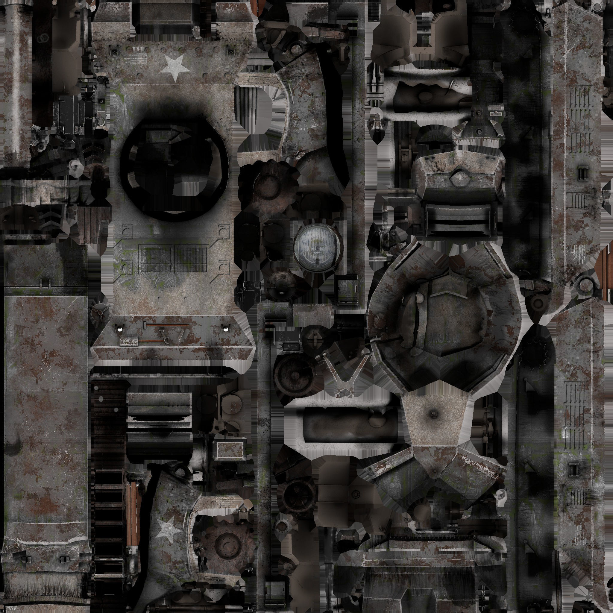 US Tank Destroyer M36 Jackson 3D model_14