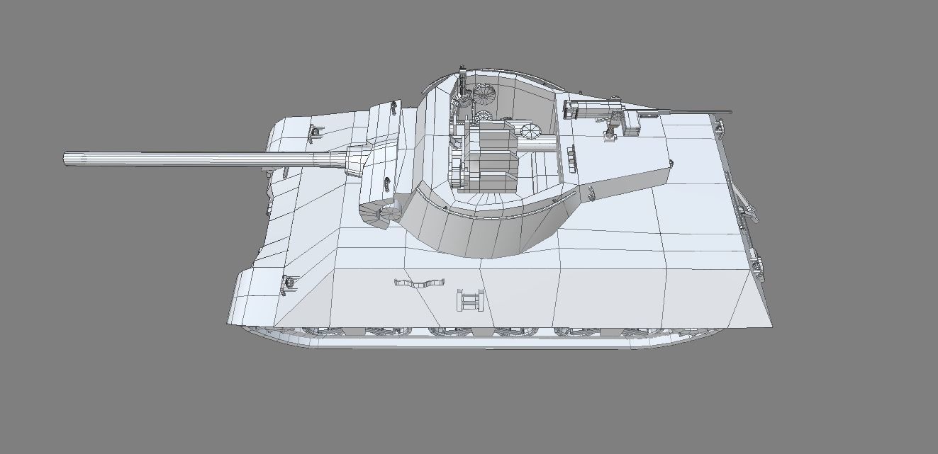 US Tank Destroyer M36 Jackson 3D model_7