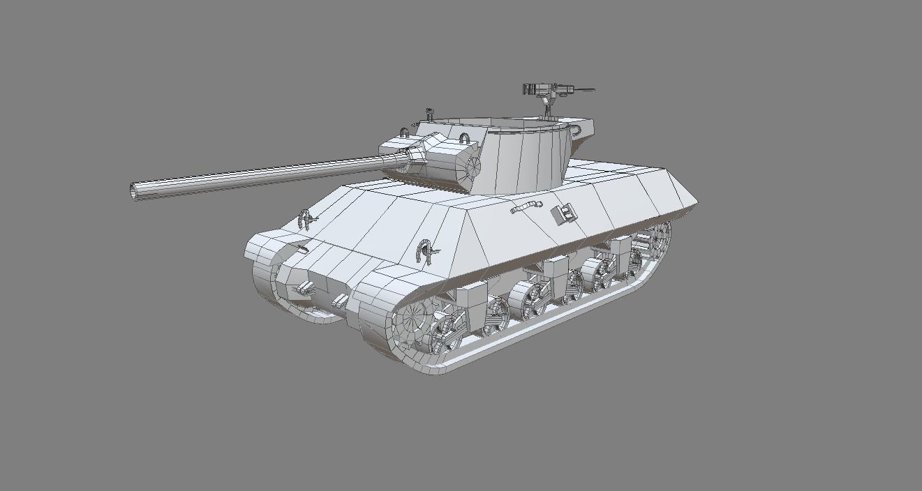 US Tank Destroyer M36 Jackson 3D model_5