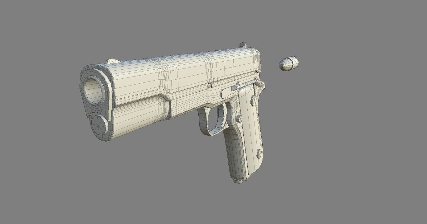 Pistol Colt M1911  3D model_1