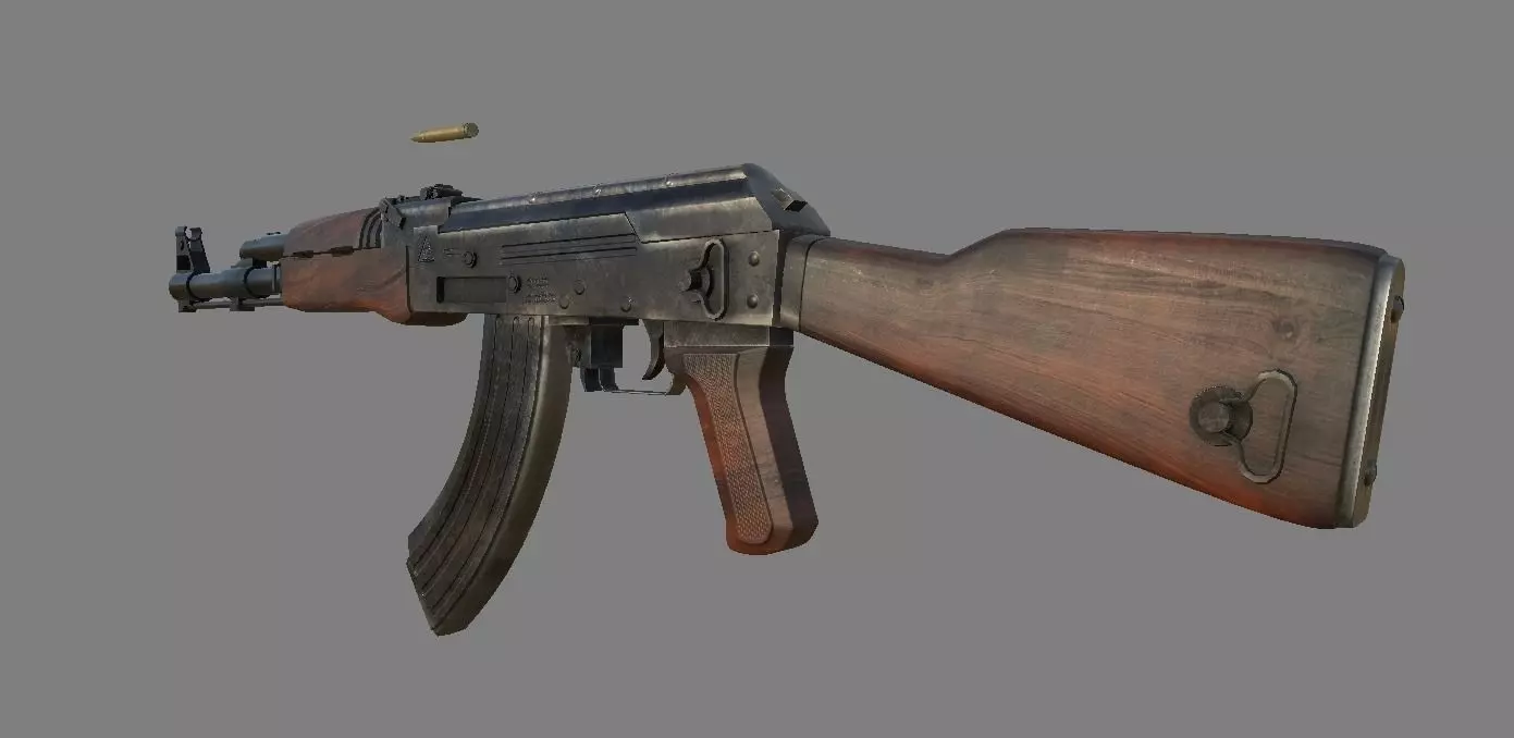 AK-47 ak - rifle 3D model_0