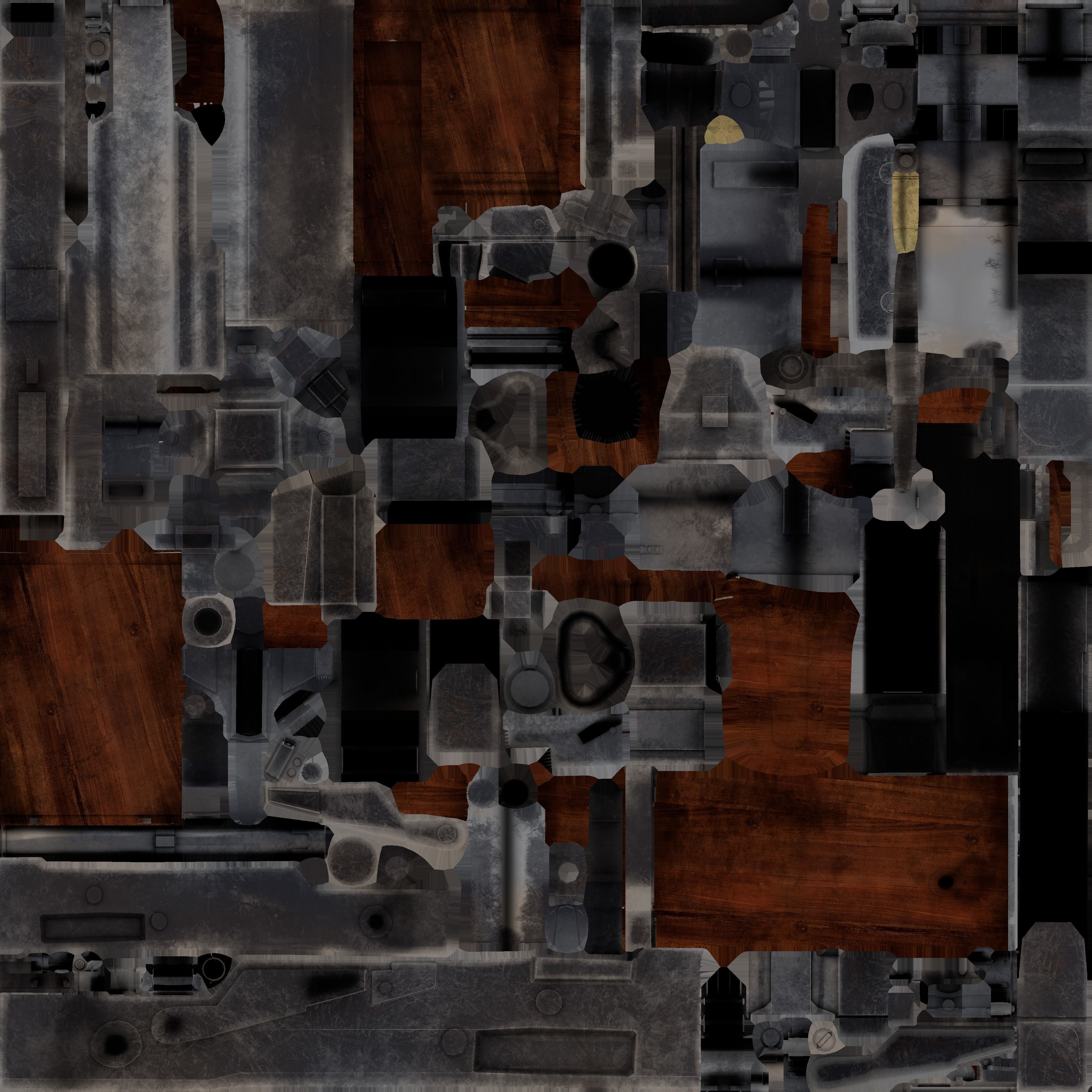 AK-47 ak - rifle 3D model_8