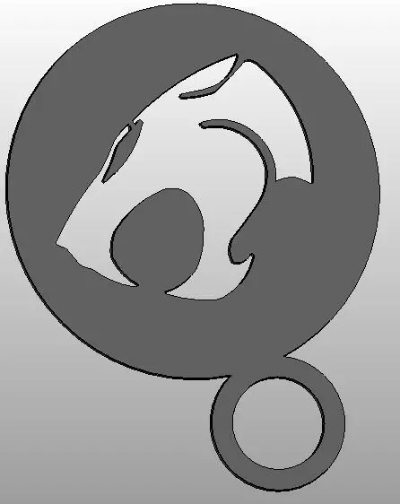 Coffee Stencil - ThunderCats Logo Free 3D print model
