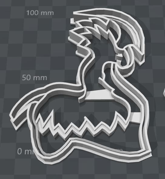 RIMWORLD Thrumbo Cookie Cutter with Detail 3D print model_2