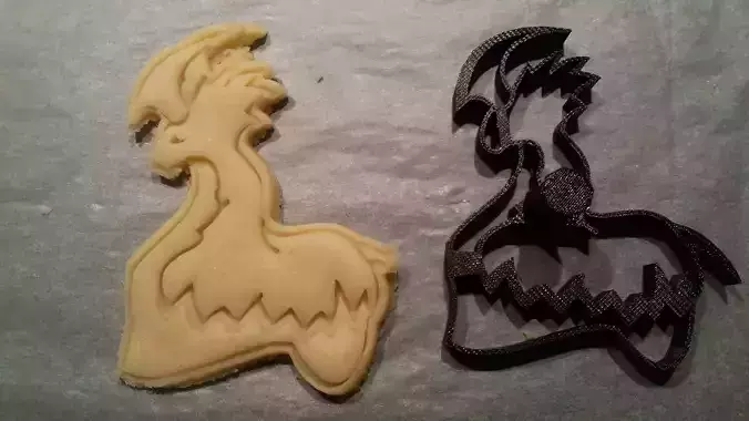 RIMWORLD Thrumbo Cookie Cutter with Detail 3D print model