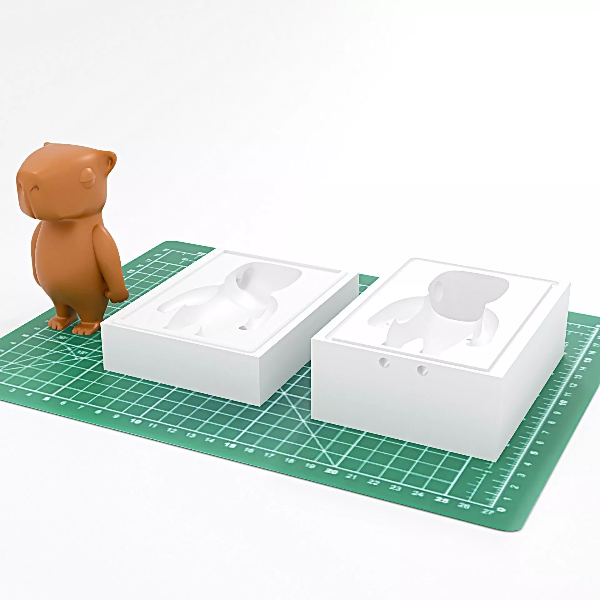 Capybara Candle or Gypsum Mold 3D print model