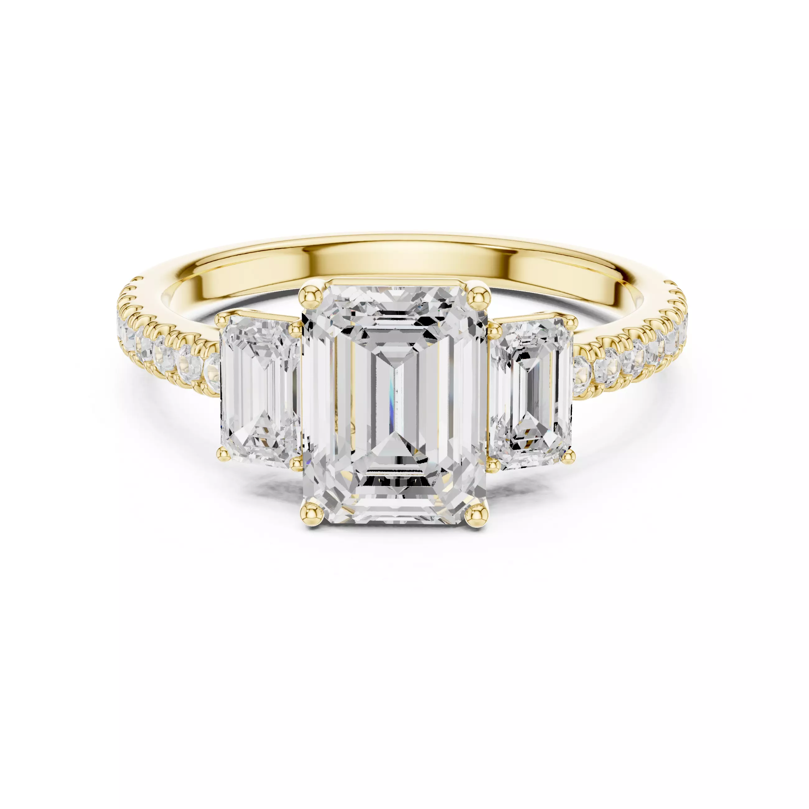 Solitaire ring 3dm stl render detail 3D print model 3D print model