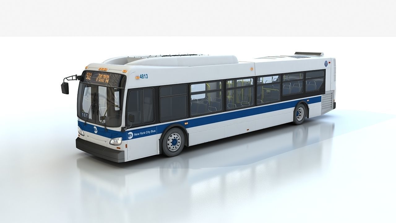 New Flyer Xd40 Xcelsior 3D model_1