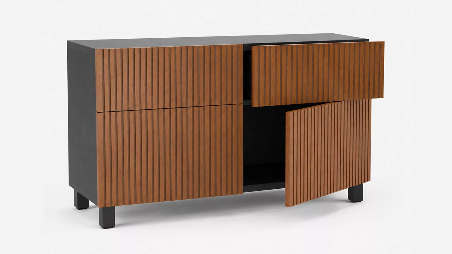 Modern Sideboard 3D Model Storage Cabinet Furniture Low-poly 3D model