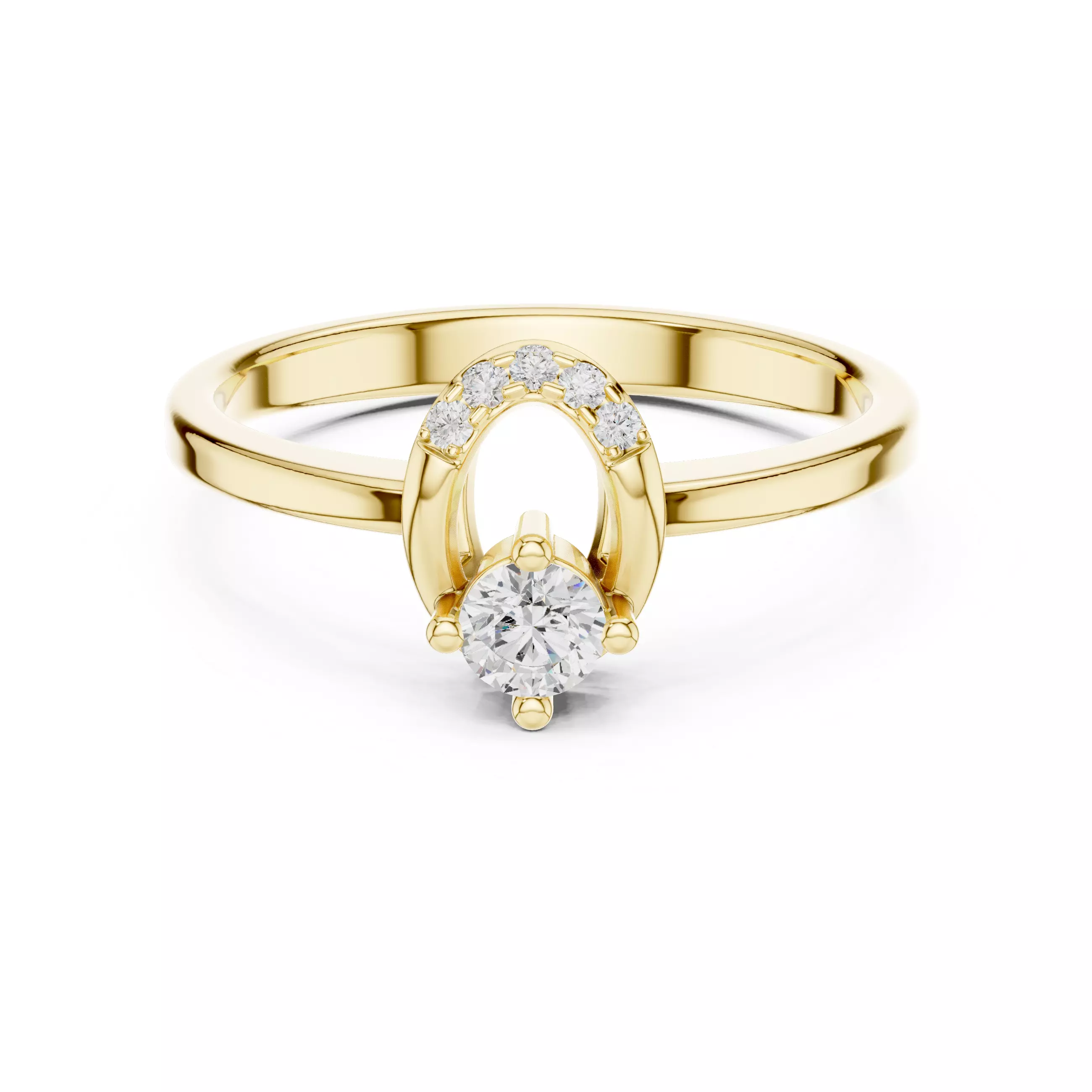 Diamond jewelry ring for woman 3D print model 3D print model