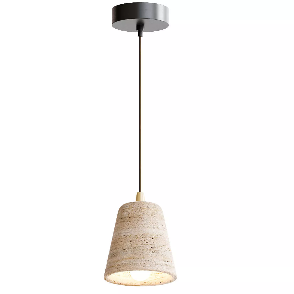 Pendant Light Juhaw Yellow Travertine 3D model