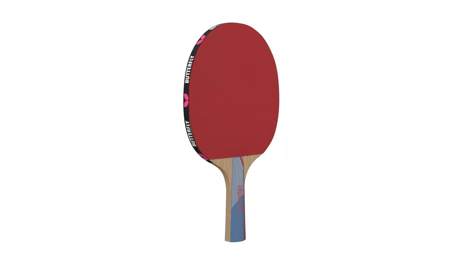 Butterfly Table Tennis Racket Low Poly 3D Model Low-poly 3D model