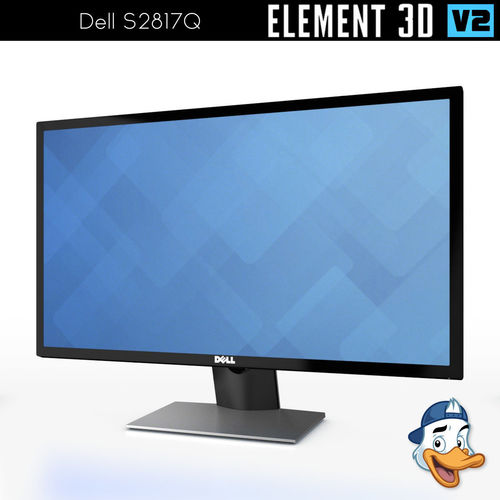 Dell S2817Q for Element 3D 3D model