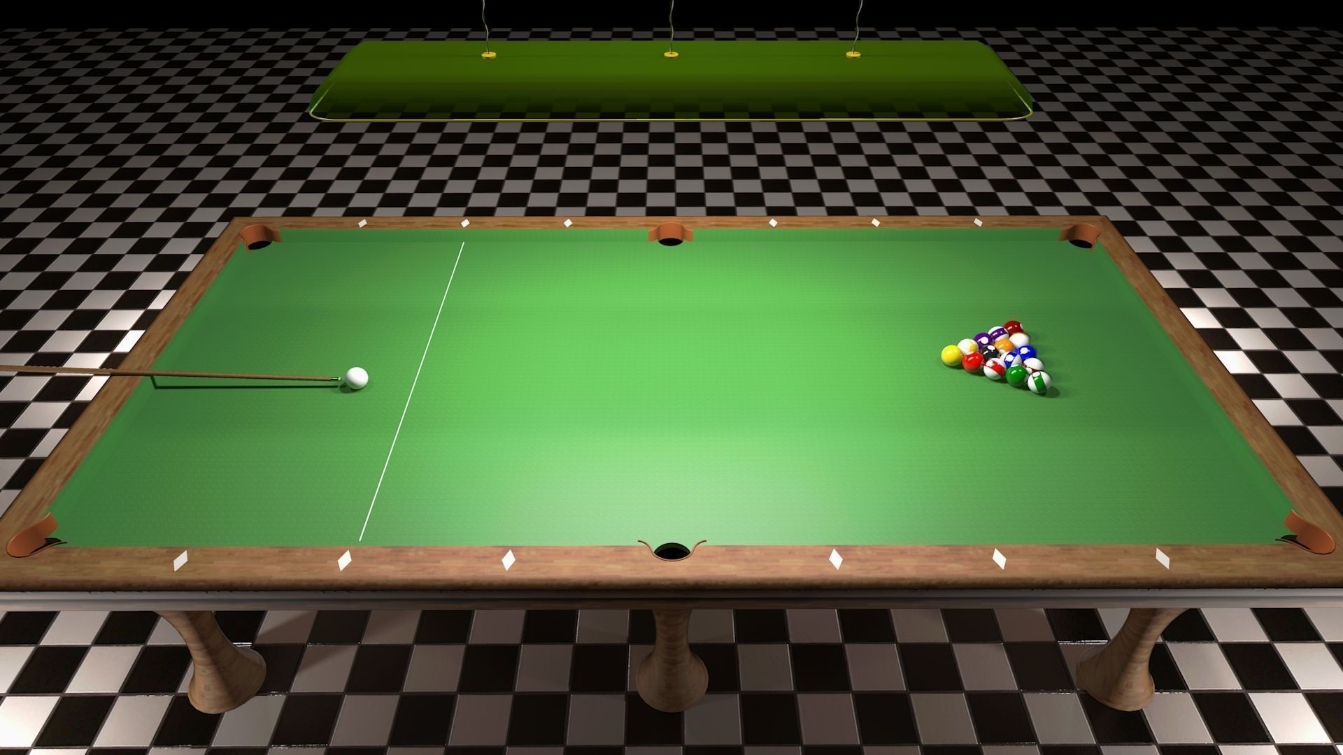 Miniature Pool Table 3D print model_1