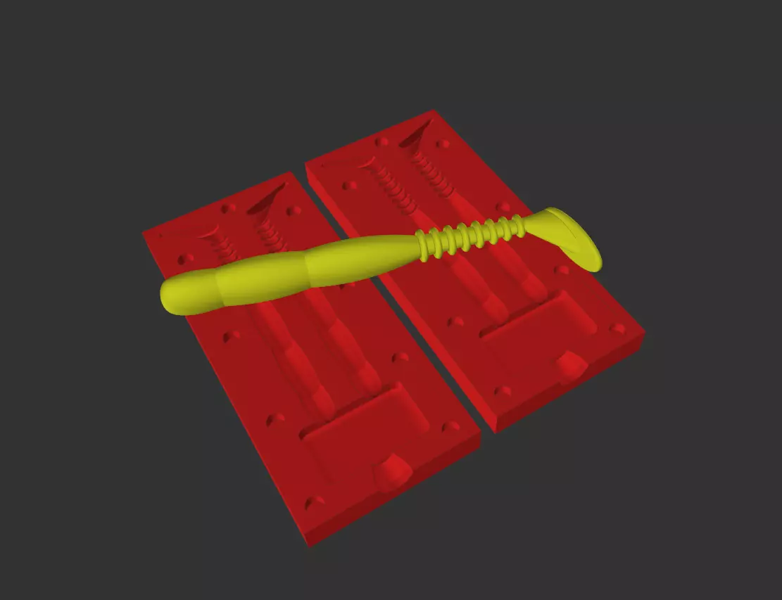 Rockvibe Shad 140mm- Injection Mold 3D print model
