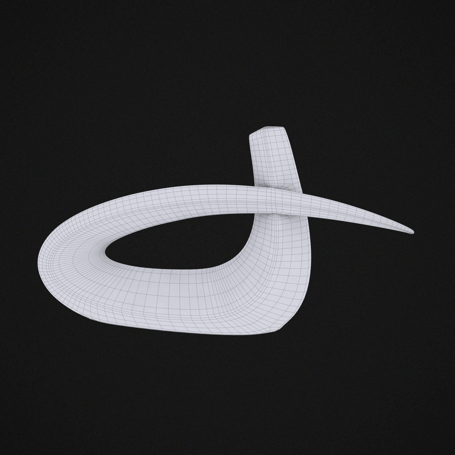 Omicron Decoration Vase Free low-poly 3D model_10