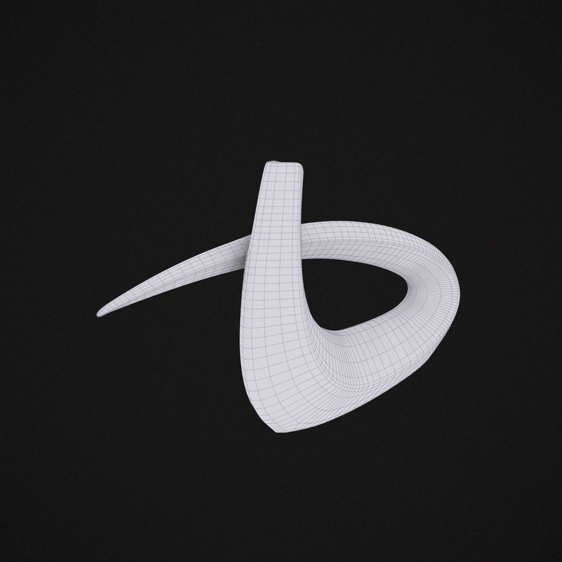 Omicron Decoration Vase Free low-poly 3D model_14