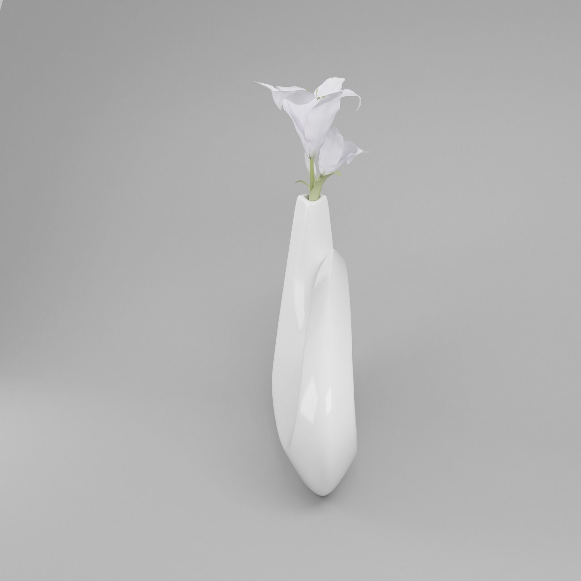 Omicron Decoration Vase Free low-poly 3D model_3