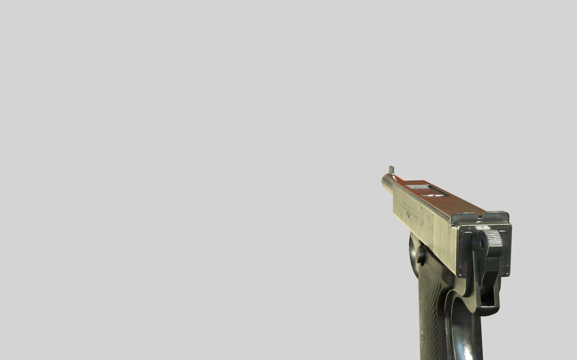 Webley 1913 PBR Low-poly 3D model_8